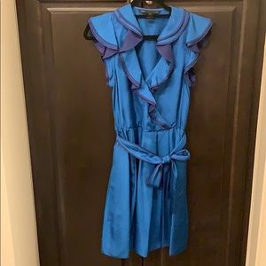 Blue Marc Jacobs ruffle dress with pockets